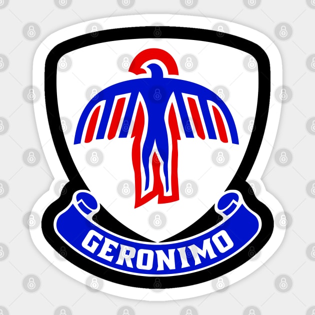 Mod.3 Geronimo 501st Airborne Parachute Infantry Sticker by parashop